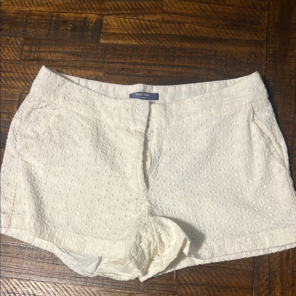 White eyelet Shorts